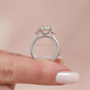 IGI/GIA Lab Grown Cut Diamond Vintage 14k jaune mariage/bague de fiançailles unisexe or blanc fin pour anniversaire fête-digne - Product Image 2