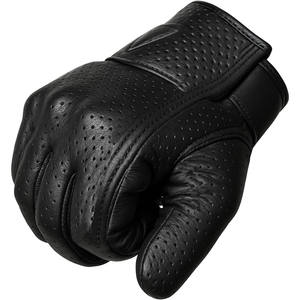 Gants de moto Samroz Sports en cuir véritable, respirants, écologiques, compatibles écran tactile, antidérapants, doublure polaire douce, sport - Product Image 2