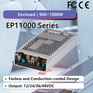แหล่งจ่ายไฟแบบสวิตชิ่ง AC แบบปิด รุ่น EP11000A ซีรีส์ 12V 960W 80A  ประสิทธิภาพ 93%-95% และ 50/60Hz สำหรับใช้งานในอุตสาหกรรม - Product Image 1