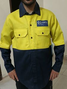 Camisa de Trabajo de Alta Visibilidad Personalizada al por Mayor de HBC, Camisa de Seguridad Reflectante para Construcción, Camisa de Manga Larga para Hombre - Product Image 3