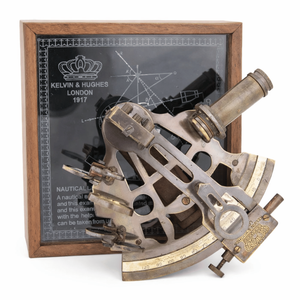Sextante de Latón Vintage con Caja de Madera y Cristal | Instrumento de Navegación Náutica de Estilo Antiguo | Regalo Único para Boda o Graduación, Decoración - Product Image 3