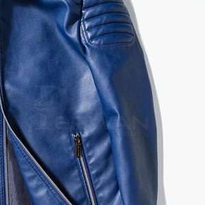 Hot Selling Men's Casual Leather <b>Jacket</b> Windproof Winter <b>Canvas</b> <b>Jacket</b> with Stand Collar and Front Logo New Fashion Style - Product Image 5