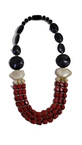 Rose Gold Resin Beaded <b>Necklace</b> and Choker <b>Statement</b> Jewelry Trendy Party for Unisex - Product Image 4