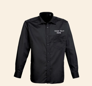 เสื้อเชิ้ตออกแบบโดยบริษัท ออกแบบใหม่ล่าสุด พร้อมข้อความหรือโลโก้ส่วนตัว เสื้อแขนยาว เสื้อธุรกิจปักลายตามสั่ง - Product Image 1