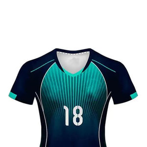 Uniforme de Voleibol Personalizado con Logotipo Impreso, Tejido Cómodo, Liso y de Secado Rápido para Hombre - Product Image 4