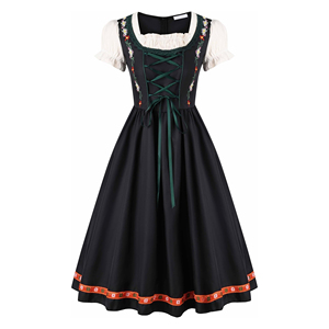 ชุดเดรส Dirndl ออกแบบเองสำหรับผู้หญิง คุณภาพดี น้ำหนักเบา สไตล์ลำลอง ความยาวปานกลาง ขายดี ราคาถูก พร้อมขั้นต่ำในการสั่งซื้อน้อย - Product Image 3