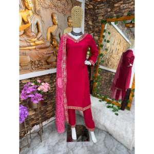 Top de fiesta para mujer de diseñador y conjunto Dupatta elegante estilo Pent - Product Image 1