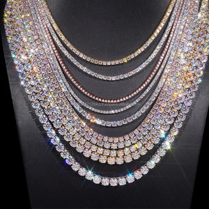 สร้อยคอโซ่ชั้นดีสไตล์ฮิปฮอปไมอามี่ลิ้งค์ทองขาว14K พร้อมเพชรประดับห้องแล็บน้ำแข็งของขวัญสำหรับผู้ชายผู้หญิงได้รับการรับรอง - Product Image 4