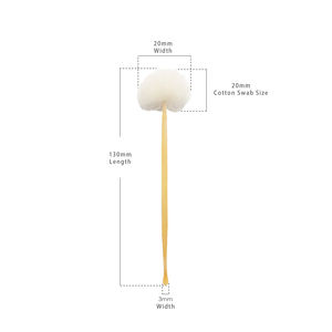 Cómodo y limpio. Tiene un tacto suave pero resistente. Hecho de bambú de primera calidad. Fácil de usar. Juego de palillos para oídos de bambú Velvet - 2 piezas. - Product Image 1