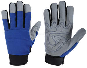 Venta al por mayor de guantes de cuero para automóviles de calidad estándar de Pakistán Guantes de mecánico en guantes de seguridad mecánicos de cuero sintético - Product Image 2