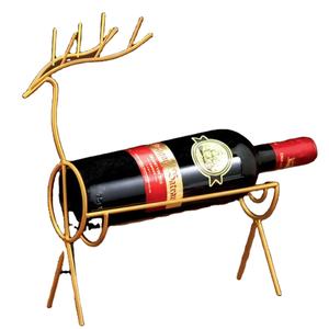 Casier à vin de table à décor de bar moderne fabriqué à la main support de bouteille de vin artisanal support de rangement décoratif en métal de l'Inde - Product Image 1