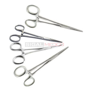 Pinzas Hemostáticas Manuales Kelly de Acero Inoxidable Alemán de Alta Calidad, 5.5"/6.5", Reutilizables, Mordazas Serradas, para Cirugía General - Product Image 2