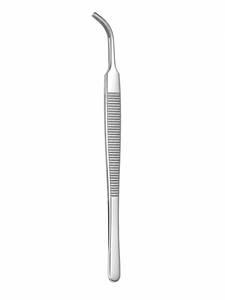 Pinzas de disección Gerald, dentadas, rectas y curvas, de acero inoxidable, 18 cm, instrumento de cirugía cardiovascular, certificado CE - Product Image 1