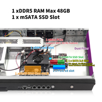 Serveur pare-feu en rack CWWK 1U N150 N300, routeur Pfsense, 2 x 82599ES 10G SFP+, 4 x I226V 2.5GbE LAN, 19 pouces, OPNsense Rack