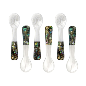 Cuchara de nácar para servir caviar, estilo moderno, cuchara de concha de capiz para helado, cuchara para postre, venta al por mayor desde Vietnam - Product Image 1