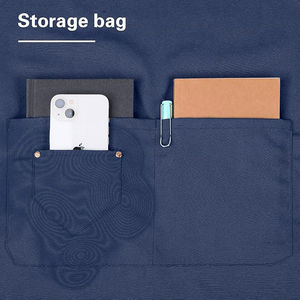 ผ้ากันเปื้อนผ้าฝ้ายลายยิ้ม แบบไขว้หลัง สกรีนโลโก้ได้ สำหรับผู้ชาย ผู้หญิง เชฟ พนักงานเสิร์ฟ ศิลปิน บาริสต้า ร้านกาแฟ ร้านอาหาร บาร์ ผ้ากันเปื้อนทำงาน - Product Image 4