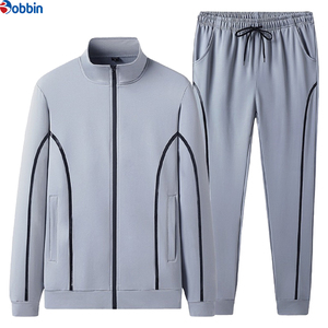 Customized Best selling Spring and Autumn Fashion Simple Leisure Loose Soft Comfortable Men's Long Sleeve Sports Hot Coat Set - Product Image 6