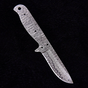 Lame vierge en acier Damas faite à la main pour projets de poignées personnalisées, bricolage et utilisation en atelier artisanal - Product Image 5