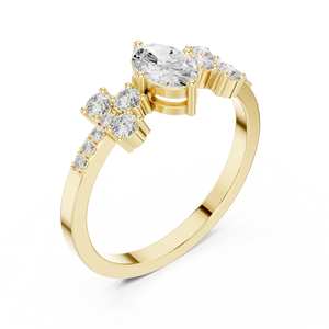 JEWEL SMITHS Bague en CZ bicolore 10K en argent et or - Product Image 6