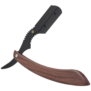 Shaving Straight <b>razor</b> Wooden Handle Barber Straight <b>razor</b> Stainless Steel Single Edge Blade Folding Shaving <b>Razor</b> for <b>Men</b> - Product Image 2