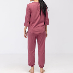 Most Selling Regular Fit Two Matching Piece Set <b>Women</b> Clothing Custom Lounge Wear Comfort Cozy Style Soft Loungewear <b>Women</b> Sets - Product Image 4