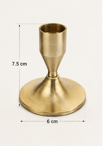 <b>Small</b> Brass Gold Handmade Eco-Friendly Durable Modern Taper <b>Candle</b> Holder Stand Decorative Tabletop Home Wedding Decor - Product Image 4