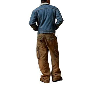 Premium Quality Winter Fashion Hip Hop Warm <b>Men</b> <b>Denim</b> <b>Jackets</b> OEM Service Wholesale Casual Wear Cotton <b>Men</b> <b>Denim</b> <b>Jackets</b> - Product Image 1