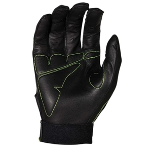 Custom Long Cuff Baseball Batting Gloves Softball Genuine Leather High Quality Breathable Ambidextrous <b>Hook</b> Loop Closure - Product Image 2