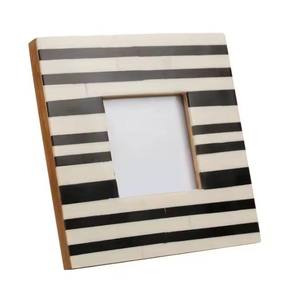 Contemporary Handmade Lightweight Eco-Friendly Bone Inlay <b>Frame</b> Creative Purple Mosaic Design for Stylish Wall Mount Home - Product Image 3