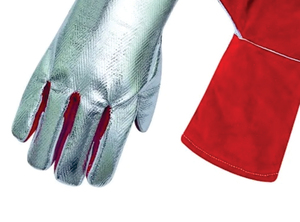 Gants de soudeur MIG en cuir de vachette, conception à pouce dégagé, respirants/confortables, résistants à la chaleur, protection contre les éclaboussures de métal fondu - Product Image 3
