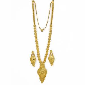 ขายส่ง14K 18K 24K ไมครอนทองแฟชั่นยาวเครื่องประดับทองเหลืองไมครอนยาวเป็นสร้อยคอยาว - Product Image 3