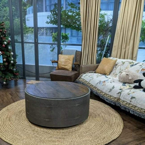 Grossiste vietnamien Tapis de sol écologique en jacinthe d'eau Tapis de paille pour le salon et la chambre à coucher Ajoute une chaleur naturelle à n'importe quel espace - Product Image 6