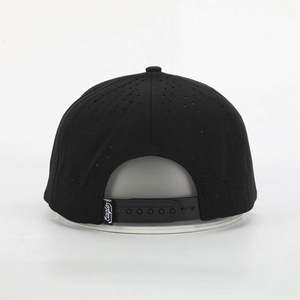 Casquette de baseball unisexe réglable quatre saisons résistante à l'eau, personnalisée, haute qualité, 5 panneaux, perforations découpées au laser, visière en corde - Product Image 5