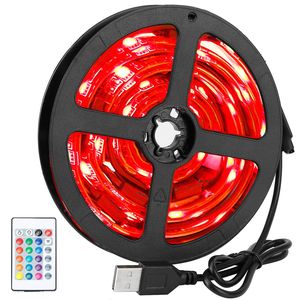 Kit di Illuminazione per TV LED e Monitor, Striscia LED RGB Impermeabile da 2 Metri con USB e Telecomando, Luci a Striscia Intelligenti - Product Image 1