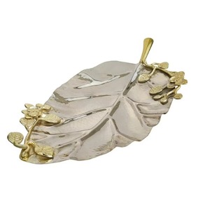 Assiette en forme de feuille de haute qualité, design premium, idéale pour la décoration intérieure, les présentoirs et les centres de table, vente en gros depuis l'Inde - Product Image 1