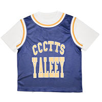 T-shirt d'été personnalisé à séchage rapide pour homme, coupe ample, col rond, maillot de football en maille 100 % coton pour le football et le basketball