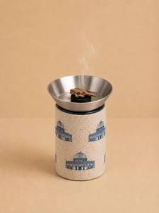 Quemador de incienso de acero inoxidable con diseño de mezquita azul, soporte aromático para incienso chino, uso durante todas las estaciones - Product Image 1