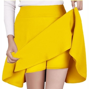 Jupe de tennis respirante pour femme, extensible dans les 4 sens, avec logo sur la taille avant, anti-humidité, en Spandex/Nylon écologique – Grande Vente - Product Image 2