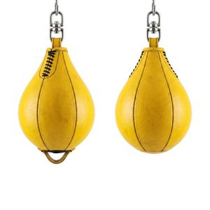 Balón de Boxeo de Cuero Rojo Premium, de Rebote Rápido, Colgante, para Entrenamiento de Habilidades Atléticas - Product Image 5