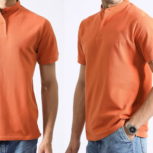 เสื้อยืดคอปกติดกระดุม ทรงปกติ สีพื้น แฟชั่นคุณภาพสูง ขายดี เสื้อยืดสตรีทแวร์ แบบเรียบ - Product Image 3