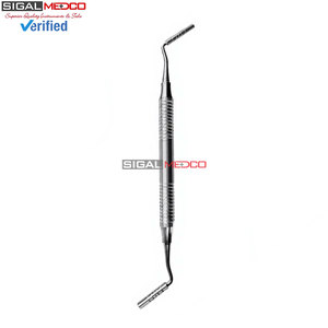 Condensador de injerto óseo dental manual de acero inoxidable alemán de calidad premium, calibre de profundidad de 7.25 pulgadas, 3.3MM 4MM, implante liso - Product Image 6