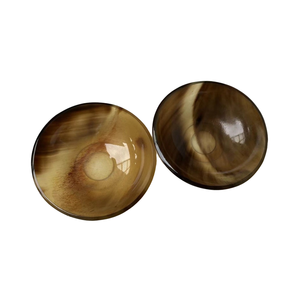 Bol en corne de buffle de forme ovale polie et rugueuse pour la décoration de la maison dans toutes les tailles offertes par Horn Art Ware - Product Image 6