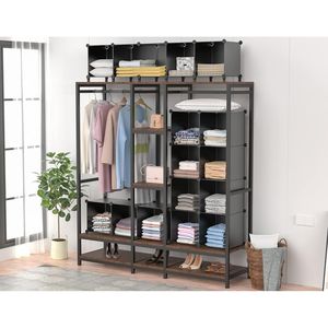 Portable 9-Cube Closet <b>Storage</b> Organizer Mobile Closet Systems & Cubes Shelves for <b>Clothes</b> - Product Image 5