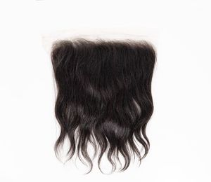 Lace <b>Front</b> <b>Wig</b> Indian Hair Medium Length Virgin Hair Natural Black Transparent Lace for Base Baby Hair 130% Density - Product Image 1
