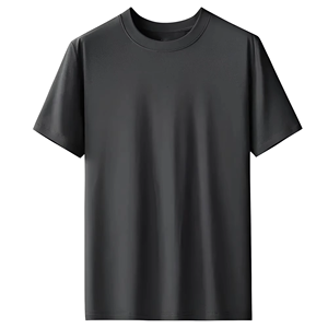 เสื้อยืดลำลองผู้ชายสำหรับฤดูร้อน ผ้าไม่เป็นขุย พิมพ์ลายโลโก้ด้านหน้า คอกลม ทรงปกติ น้ำหนัก 220 กรัม ผ้าถัก 100% คอตตอน - Product Image 5