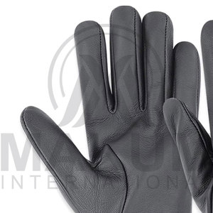 Gants d'hiver en cuir véritable de qualité supérieure pour hommes - Écologiques, respirants, compatibles écran tactile, unis, chauds, pour l'extérieur et formels - Product Image 3