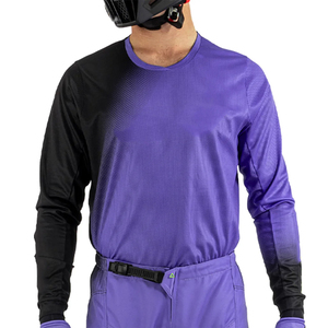 เสื้อเจอร์ซีย์มอเตอร์ครอสคุณภาพสูง ระบายอากาศได้ดี สำหรับผู้ใหญ่ คอกลม ดีไซน์แบบซับลิเมชั่น ผลิตจากโพลีเอสเตอร์ แห้งเร็ว สำหรับขี่มอเตอร์ไซค์และรถยนต์ - Product Image 6