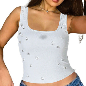 Streetwear Rhinestone T Shirts for Women Bling Diamond Sequin Shiny Party Fashion <b>Tops</b> Y2K Graphic Tees - Product Image 2