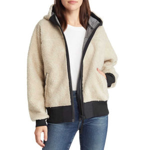Custom High Quality <b>Women's</b> Thick <b>Warmer</b> Winter Sherpa Fleece Long Lamb Wool Fur Outwear Winter <b>Jacket</b> for <b>Women</b> - Product Image 1