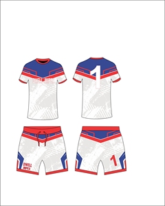 Maillot de football personnalisé avec nom d'équipe, 100 % polyester respirant, protection UV, manches courtes, grande taille - Product Image 5